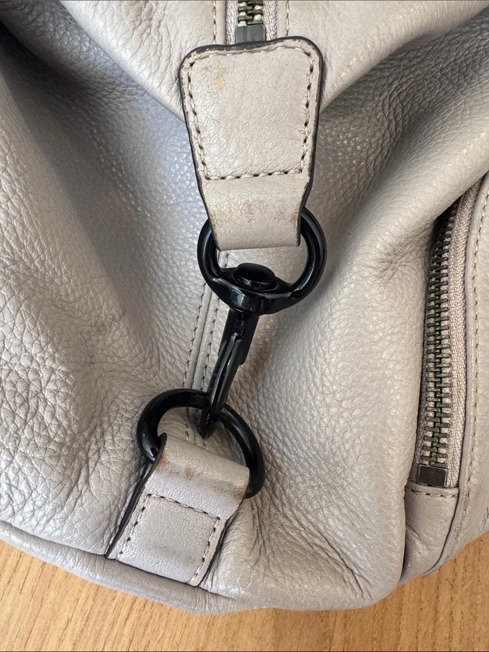 Rebecca Minkoff Taupe Leather Backpack